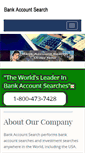 Mobile Screenshot of bankaccountsearch.com